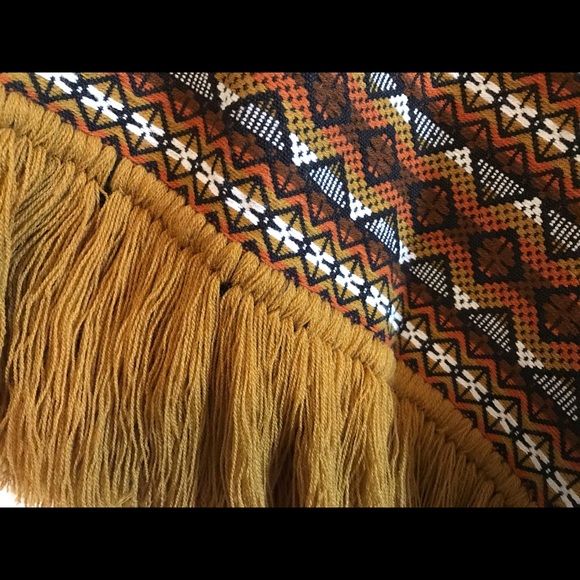 Vintage woven poncho - Picture 3 of 3